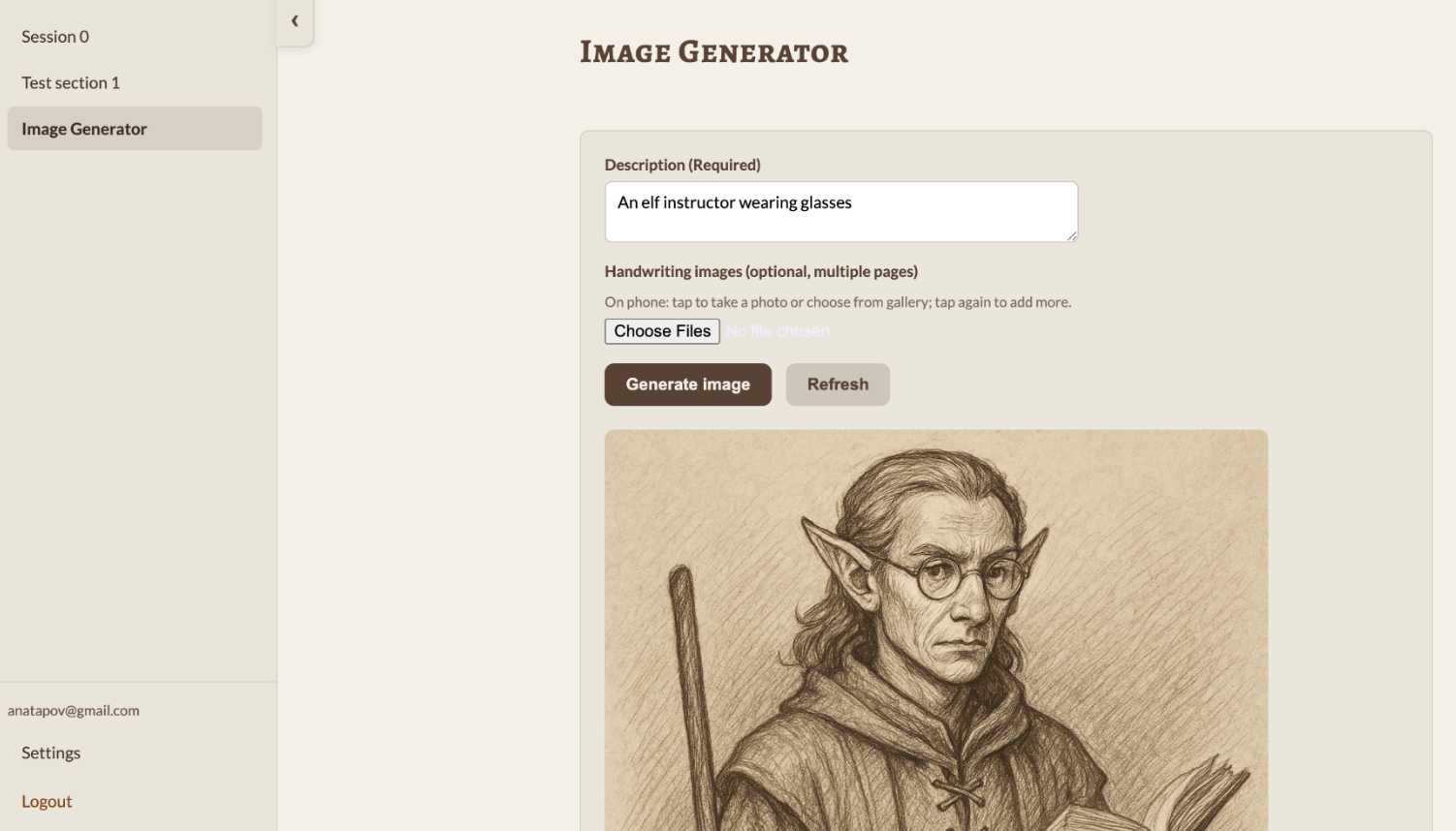 SparkForge GM portal image generator